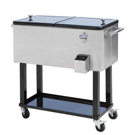 best outdoor stainless steel pull out ice box|portable outdoor ice maker.